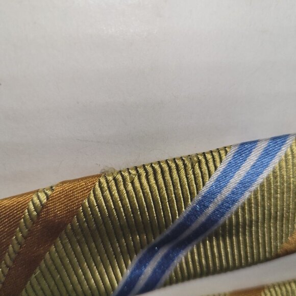 Brooks Brothers 346 Tie Mens Necktie Silk Stripe Repp Woven In Italy Made In USA - Picture 5 of 7